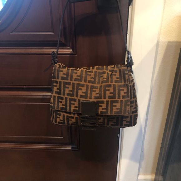 FENDI VINTAGE ZUCCA MAMA BAG FF large brown from my personal collection. - Picture 5 of 11